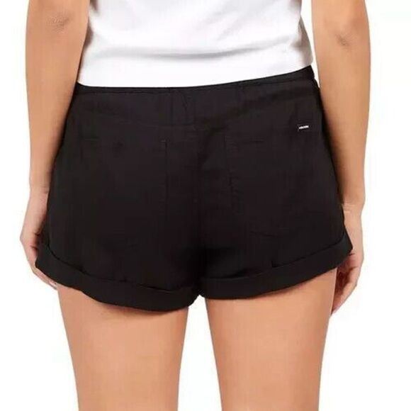 Volcom B0932207 Women's Sz XS (0-2) Black Out Sunday Strut Shorts - Picture 8 of 9